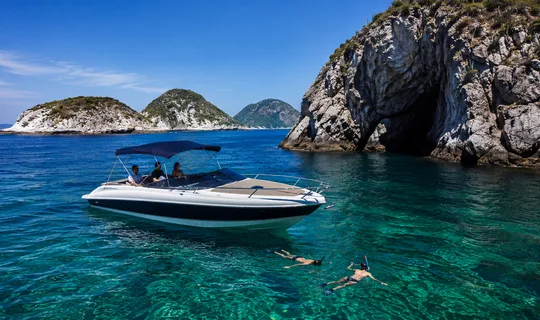 Cagarras Archipelago seen from a boat in Rio de Janeiro